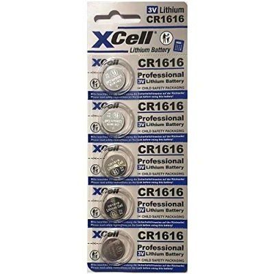 Abbildung von XCell Lithium Knopfzelle 1616 CR1616 3V, 5er Pack