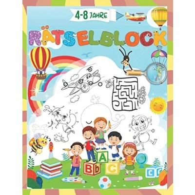 Abbildung von Rätselblock: Cooler Rätselspaß für Kinder 4 8 Jahre: Finde den Fehler, Labyrinthe, Punkt zu und Färbung ....