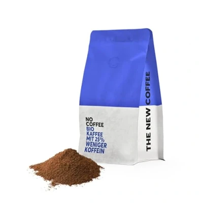 Abbildung von No Coffee® Low Coffee 75 koffeinfreier Kaffee gemahlen (1kg) mit 75% Koffein Entkoffeinierter Decaf koffeinfrei Bio entkoffeiniert