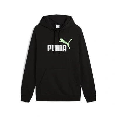 Abbildung von PUMA Herren ESS 2 Color No. 1 Logo Hoodie TR Kapuzenpullis, Black Spring fern,