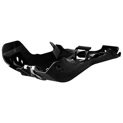 Abbildung von POLISPORT 8475200001 Motorschutzplatte Fortress mit Pleuelschutz aus hochbelastbarem und widerstandsfähigem Leichtkunststoff kompatibel Motorrädern SHERCO in Farbe Schwarz