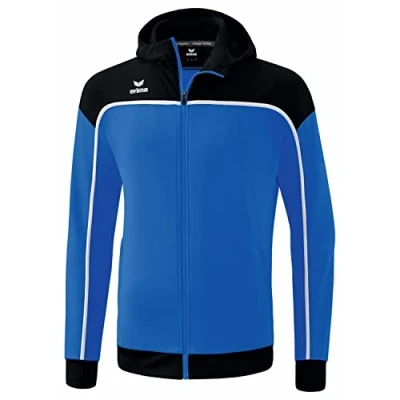 Abbildung von Erima Unisex Kinder „CHANGE by erima&quot; Trainingsjacke mit Kapuze, new royal/schwarz/weiß, 140