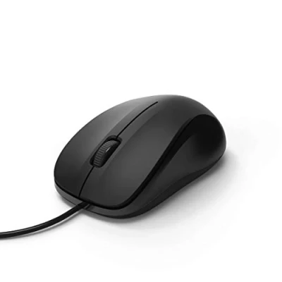 Abbildung von Hama Leise Computermaus mit Kabel, Rechtshänder und Linkshänder Maus (Rechts Linkshänder/Standard, Flüsterleise)