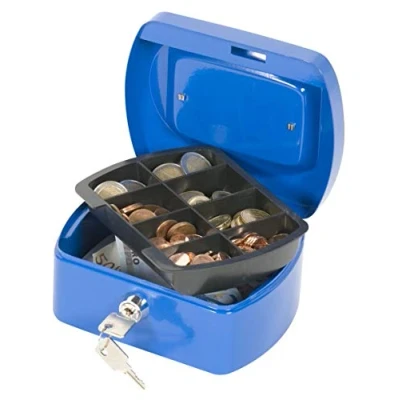 Abbildung von Q Connect KF02608 Geldkassette blau