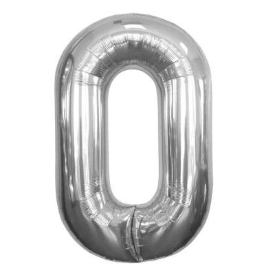 Abbildung von Ballonfolie 0 Silber 86 cm