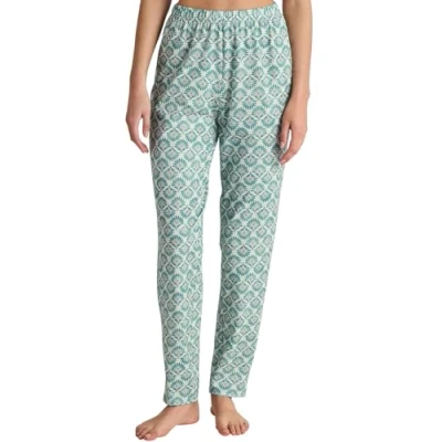 Abbildung von Calida Favourites Botanic Nachtwäsche Hose, Damen, Größe: 48/50, Bristol blue