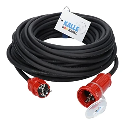 Abbildung von Verlängerungskabel Kalle Classic Colour 3G 2,5mm² rot 30 Meter