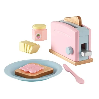 Abbildung von KidKraft Toasterset in Pastellfarben, Mädchen, Mehrfarbig, 70 mm, 180 160 1 kg