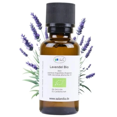 Abbildung von Sala Lavendelöl Aroma ätherisches Lavendel Öl BIO zum Verzehr 100% naturrein 30 ml