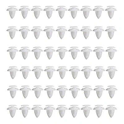 Abbildung von Qazuwa Befestigung Clips Plastik Nieten 100 Stück Auto Befestigungs Stoßstangen Tuer Klips Türverkleidung Tür Tuerverkleidung Stossstange Ersatz (Weiß)