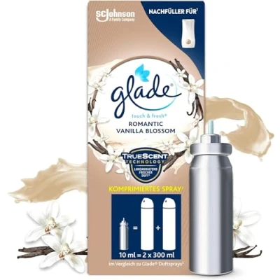 Abbildung von Glade Touch &amp; Fresh (Brise One Touch) Nachfüller, Lufterfrischer Minispray, Vanilla Blossom, 1er Pack (1 x 10 ml)