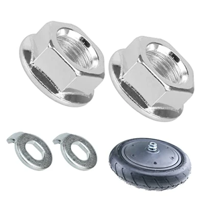 Abbildung von Fututech Schraube und Distanzstück für Vorderrad, Xiaomi M365 1S Pro Pro2 Muttern Motor Segway Ninebot Max G30, Ersatzteil Elektroroller, Zubehör