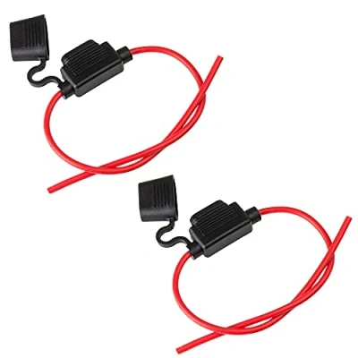 Abbildung von ECENCE 2x Sicherungshalter KFZ LKW Motorrad Boot Sicherungs Halter PKW 14AWG max.20A Flachsicherung für Auto Wohnmobil Camper