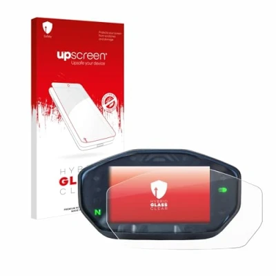 Abbildung von upscreen Schutzglas für Ducati Monster/Monster + 2021 Schutzfolie, Glas Folie [Klar, 9H Panzerschutz, Anti Fingerprint]