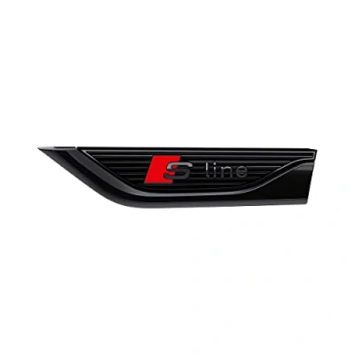 Abbildung von Audi 8W6071807G Plakette S Line, Links, Element Kotflügel, schwarz