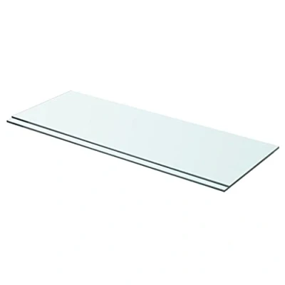 Abbildung von vidaXL 2X Regalboden Glas Glasboden Glasscheibe Glasplatte Regalbrett Ersatz Platte für Glasregal Klarglas Transparent 70x25cm