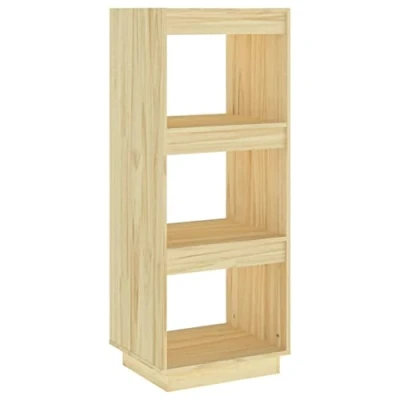 Abbildung von vidaXL Massivholz Kiefer Bücherregal Raumteiler Standregal Aktenregal Raumtrenner Regal Wandregal Büroregal Mehrzweckregal 40x35x103cm