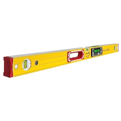 Abbildung von STABILA Elektronik Wasserwaage TECH 196 DL digitale wasser und staubdicht nach IP 67, 2 Digital Displays, kalibrationsfrei mit Tasche, 100 cm