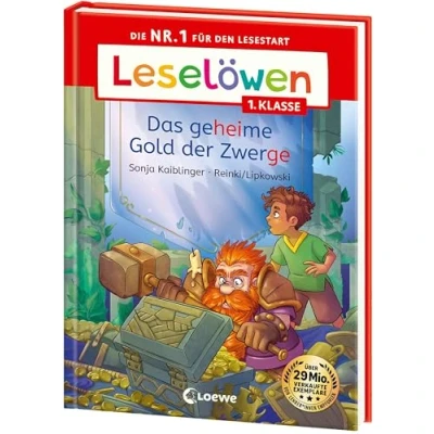 Abbildung von Leselöwen 1. Klasse Das geheime Gold der Zwerge: Die Nr. 1 für den Lesestart Mit Leselernschrift ABeZeh Erstlesebuch Kinder ab 6 Jahren