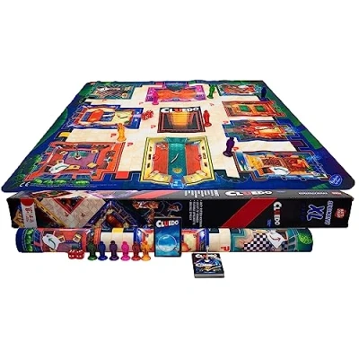 Abbildung von Hasbro Spielmatte CLUEDO Brettspiel Geselschaftsspiel Junior XL 61x61cm Spiel (1 St), Abmessungen Spielmatte: 61 x cm Spieler: 2 6