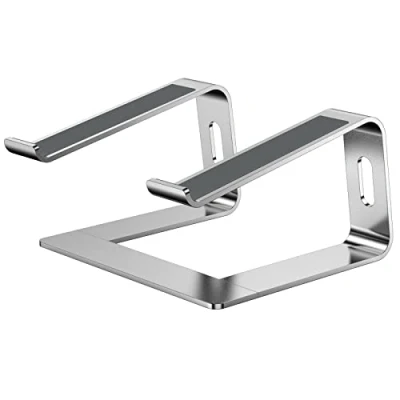 Abbildung von Bewahly Laptop Ständer, Ergonomisch Notebook Aluminium Halter, Halterung, Stand für MacBook Pro/Air, Samsung, Huawei MateBook, Surface, Dell, HP, Lenovo und mehr 10&quot; 17&quot; Laptops (Silber)