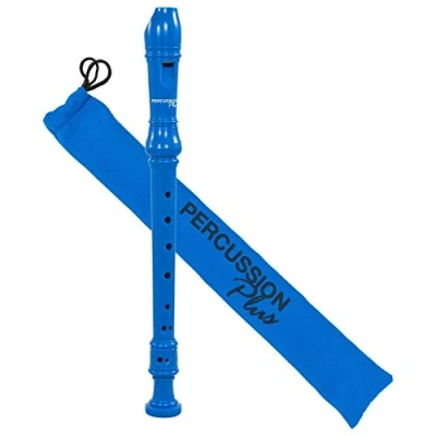 Abbildung von Percussion Plus PP1611 Bunte Sopran Blockflöte, Blau