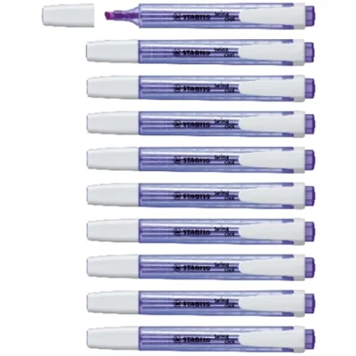 Abbildung von Textmarker STABILO swing cool 10er Pack lavendel
