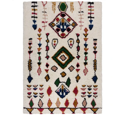 Abbildung von FLAIR RUGS Wollteppich &quot;Fes Shaggy&quot;, rechteckig, Shaggy Teppich aus Berberwolle