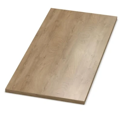 Abbildung von AUPROTEC Tischplatte 19mm Eiche ENDgrain Classic 1400 mm x 900 Holzplatte Dekor Spanplatte mit Umleimer ABS Kante Auswahl: 140x90 cm