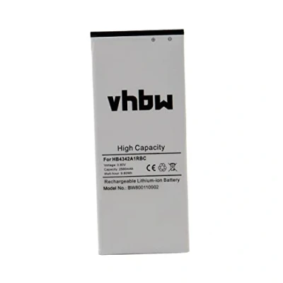 Abbildung von vhbw Akku Ersatz für HB4342A1RBC Handy Smartphone Telefon (2580mAh, 3,8V, Li Polymer)