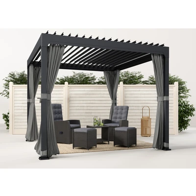 Abbildung von KONIFERA Pavillon &quot;Palma&quot;, (Set), Pergola, mit Lamellendach, BxT: 300x300 cm oder 400x300
