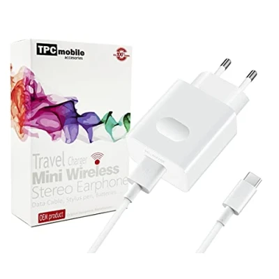Abbildung von Super Charge 40W Ladegerät + USB Typ C Kabel für Huawei P40 Lite, Pro, P30 Mate 40