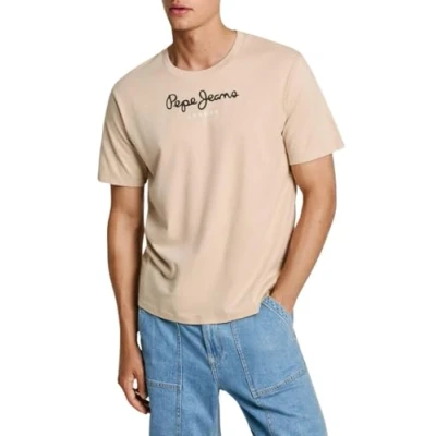 Abbildung von Pepe Jeans EGGO Tshirt print, Herren, Größe: XS, Concrete beige