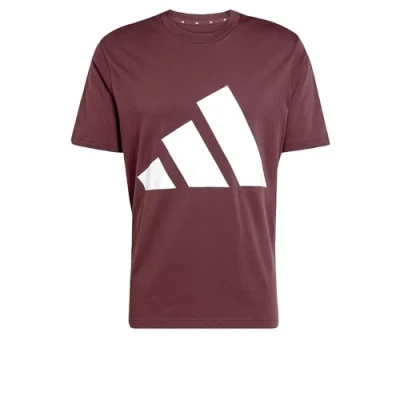 Abbildung von adidas Herren Essentials Big Logo Single Jersey Tee, Glow Blue/Black, M