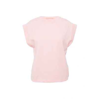 Abbildung von QS MIT Schulterdetail Tshirt basic, Damen, Größe: XL, Zartrosa