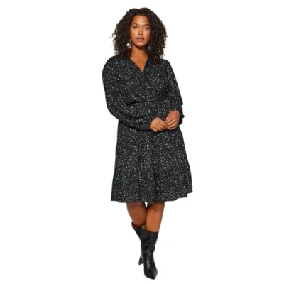 Abbildung von Trendyol Curve Freizeitkleid, Damen, Größe: 5XL, Black