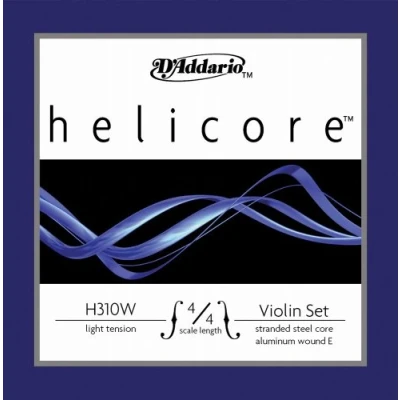 Abbildung von D&#039;Addario Helicore Geigensaiten Violine Saiten Geige 4/4 H310W 4/4L Saitensatz mehrfach verdrillter Stahlkern Light