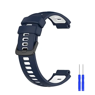 Abbildung von Ersatz Armband für Garmin Forerunner 220/230/235XT/735XT,Silikon Smartwatch Ersatzarmbänder Approach S20