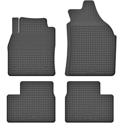 Abbildung von Fußmatten Vorne, Hinten 4er Set für Nissan Micra 2010 2017 K13 Gummi Gumimatten