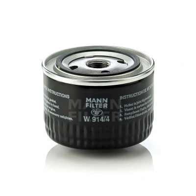 Abbildung von MANN FILTER W 914/4 Ölfilter 3/4 16 UNF Anschraubfilter OPEL: Senator B, Omega A Caravan, A, LADA: Nova Limousine