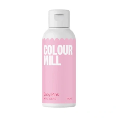 Abbildung von Colour Mill Oil Blend Baby Pink Lebensmittelfarbe auf Ölbasis Lebensmittelfarben für Schokolade, Fondant, Cupcakes, Kuchen, Backen, Macaron Food Coloring Tortendeko 100ml