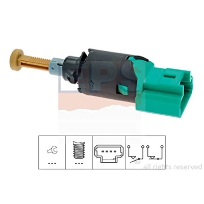 Abbildung von EPS 1.810.213 Bremslichtschalter mechanisch mit Kabel Made in Italy OE Equivalent PEUGEOT: 407 Coupe, 207 Schrägheck, 307 CC, CITROËN: Berlingo II