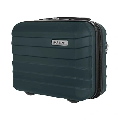Abbildung von BARRENS Kosmetiktasche Reiseetui mit Griff Handgepäck Zur Befestigung am Koffer oder zum Tragen über der Schulter ABS Material 31x35x18 cm 17l Grün