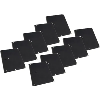 Abbildung von 10x Classic Cantabile Notenmappe Standard Chormappe Für Musiknoten Notenordner aus Kunstleder Notenblätter bis DIN A4 Musikordner mit Innentasche Mappe Schutzecken Schwarz