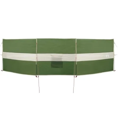 Abbildung von vidaXL Pavillon Camping Windschutz Grün 490x123 cm Wasserdicht