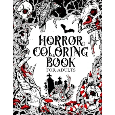 Abbildung von Horror Coloring Book for Adults: Creepy Creatures, Monsters, Ghosts, and More