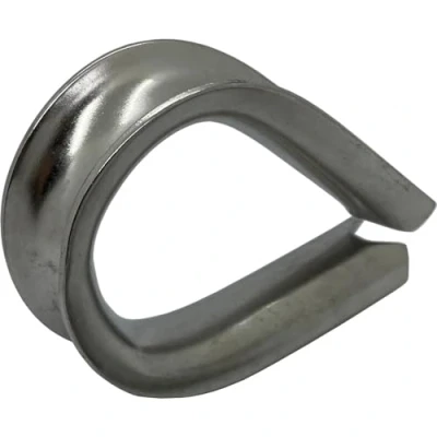 Abbildung von 10x Drahtseil Kausche Edelstahl V2A 304 16mm rostfrei Seilkausche