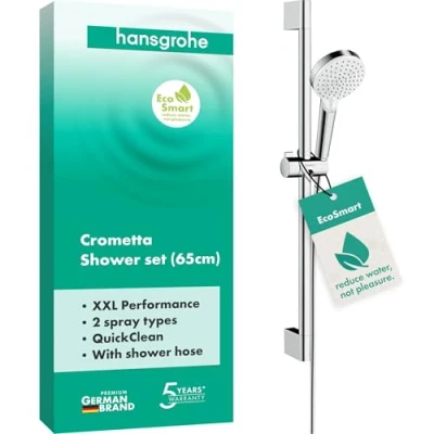 Abbildung von HG DIY Crometta Vario EcoSmart Duschstangenset 65 cm, Chrom