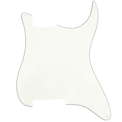 Abbildung von Musiclily 4 Löcher Gitarre Schlagbrett Rohmaterial ST Pickguard für Strat Style E Gitarre,3 lagig Pergament