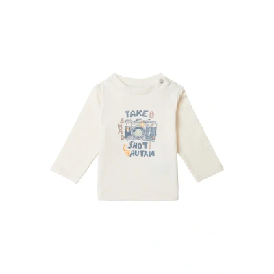 Abbildung von Noppies Baby Jungen Boys Tee Biscoe Long Sleeve T Shirt, Whitecap Gray N126, 74 EU